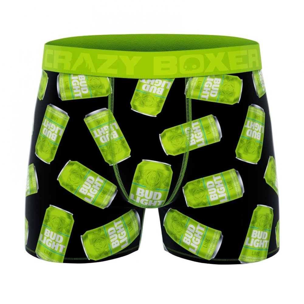 BUD LIGHT Lime Boxer Briefs In A Can Size Small